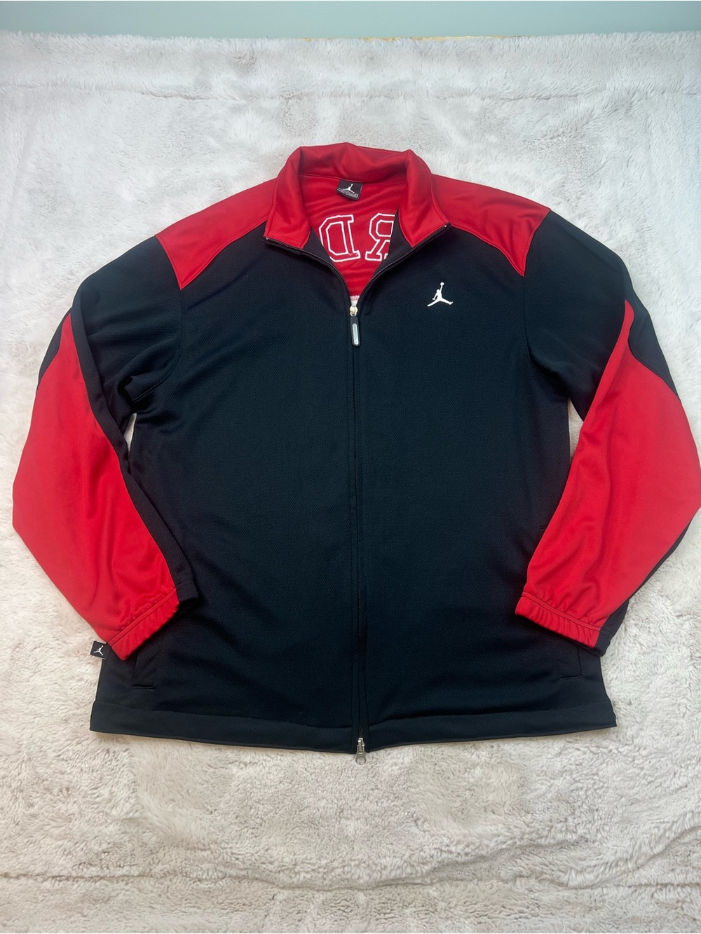 Air Jordan Training Jacket Full Zip Mens Size M Jumpman Athletic 2000s Y2K Rare